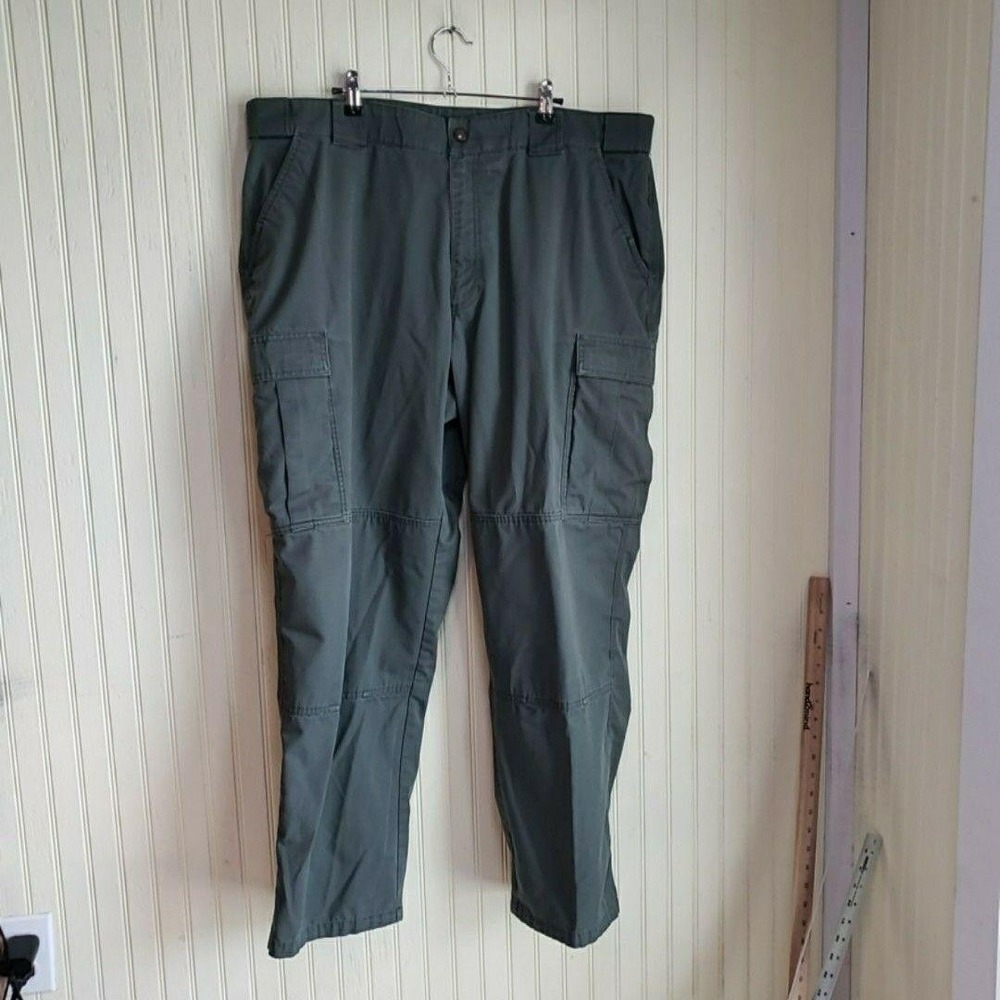5.11 Tactical Cargo Pants Mens 2XL Green Ripstop Tactical Workwear Pockets